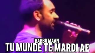 Tu munde te mardi ae  babbu maan remix song [upl. by Oberheim]