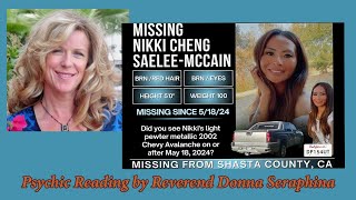 Nikki McCain Psychic Reading for Missing Mother of Four from Shasta County California Rev Donna [upl. by Mcneely]