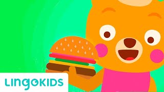 Burger Recipe Song 🍔 Music for children  Lingokids [upl. by Jamill]