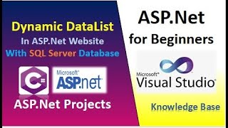 Adding Database Table Data To DataList in ASPNet Website [upl. by Ocirne]