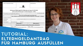 ▶ Elterngeldantrag für Hamburg ausfüllen  Tipps [upl. by Anilam651]