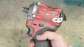 How to repair a Milwaukee M12 stuby nut gun with a faulty trigger [upl. by Couhp]