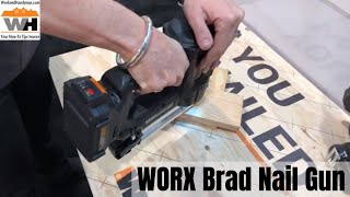 WORX WX840L 20V Power Share 18 Gauge Brad Nail amp Staple Gun [upl. by Kumler873]