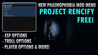 Phasmophobia NEW FREE MOD MENU  INSTALL TUTORIAL  ESP Player Options Troll Options amp MORE [upl. by Atinram]