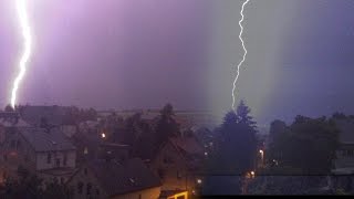 Starkes Gewitter in SachsenDeutschland 07072015 [upl. by Drofdarb900]