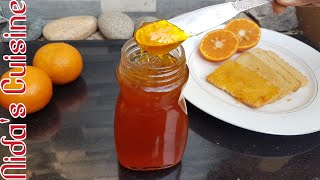 Orange Jam Recipe  3 Ingredients Orange Jam Recipe  Nidas Cuisine  Jam Recipe [upl. by Swanhilda]