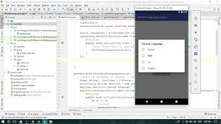 How to make our app to support multiple languages  Android Studio  Java [upl. by Learsi]