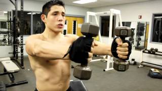 How To Standing Dumbbell Deltoid fly [upl. by Jarvey919]