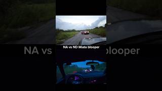 NA Vs ND Miata battle Spin out miata touge tougebattle initiald drift [upl. by Attenyw]