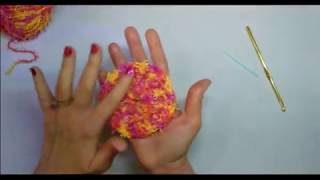 How to Crochet a Round Dish Scrubby [upl. by Phyl]