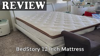 BedStory 12 Inch Memory Foam Hybrid Mattress Review [upl. by Aciria]