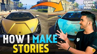 How TechnoGamerzOfficial Make Stories in GTA V😱 How to Make your own Story in GTA V Explanation [upl. by Aytac248]