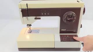 Demo and threading of PFAFF Synchrotronic 1229 Sewing Machine [upl. by Naawaj]