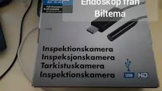 Unboxing av Biltemas USB InspektionskameraEndoskop [upl. by Remsen]