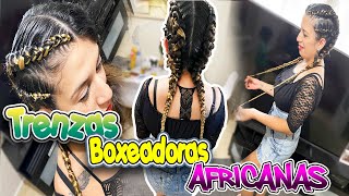 TRENZAS BOXEADORA PASO A PASO [upl. by Anayi826]