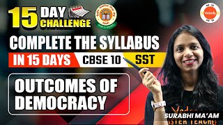 Outcomes of Democracy  CBSE Class 10 SST [upl. by Saidnac]