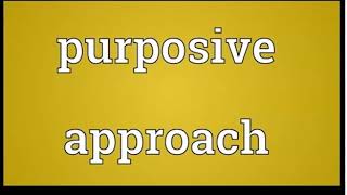 Statutory Interpretation  The Purposive Approach [upl. by Collbaith752]