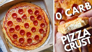 0 Carb Pizza Crust Pizza Recipe  The BEST Chicken Crust Protein Pizza Recipe  OVER 125g Protein [upl. by Margette129]