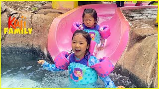 Family Fun Water Park in Hawaii with Kaji Family [upl. by Ramey]