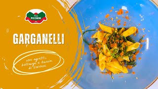 Garganelli con agretti bottarga e buccia di limone [upl. by Agnese787]