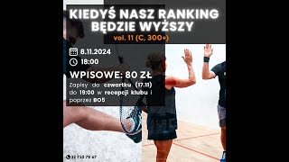 Kiedyś nasz ranking będzie wyższy Volume 11 C 300 Transmisja z kortu nr 4 [upl. by Nylinnej]