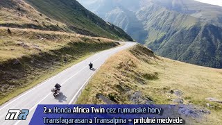 2x Honda CRF1100 Africa Twin 2022 v Rumunsku  man vs DCT  Transalpina a Fagaraš  motoridesk [upl. by Doe]