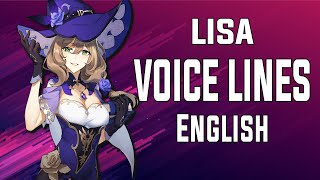 Lisa  Voice Lines English  Genshin Impact [upl. by Nnylidnarb364]