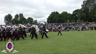 Band Of HM Royal Marines  Armed Forces Day 220624 Loughshore [upl. by Ania410]