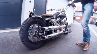 Harley Davidson Bobber MCJ exhaust [upl. by Eed]