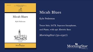 Micah Blues by Kyle Pederson  Scrolling Score [upl. by Zerep]