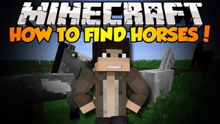 Minecraft How To Find Horses In Minecraft [upl. by Rastus]