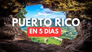 PUERTO RICO  👉 Qué Ver en 5 días 🇵🇷 Guía de Viaje 2024  recomendaciones guiacompleta [upl. by Anauqahc515]