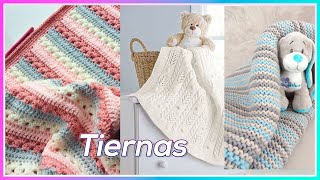 ESPECTACULARES mantas para bebes tejidas a crochet [upl. by Loftis]