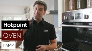 How to replace the oven lamp  by Hotpoint [upl. by Sidran]