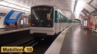 Métro de Paris  Mabillon  Ligne 10  RATP MF67 [upl. by Nosiram803]