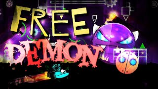 FREE DEMON Secret way ABCDEFGHIJKLMNOPQRS by xNeoSweet  Geometry Dash 2113 [upl. by Winn414]