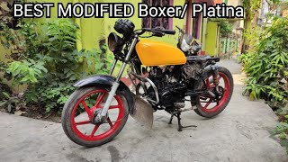 Bajaj Platina modified into CAFE RACER  Boxer modified into CAFE RACER [upl. by Kreager]