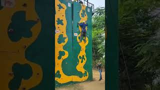 Wall climbing activity motivation fitnessmotivation adventurecamp picnicspot Rocksport [upl. by Akirea]