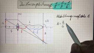 Physik Klasse 7 Die Linsengleichung [upl. by Melisse]