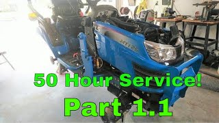 Part 11 MT125 Tractor 50 Hour Service MT122 [upl. by Endora]