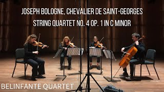 Joseph Bologne Chevalier de SaintGeorges  Quartet no 4 in C minor op 1 I Allegro Moderato [upl. by Victoir]