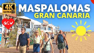 MASPALOMAS Gran Canaria December 2023 🔴Costa Meloneras to Seaside Palm Beach Hotel [upl. by Broddy]