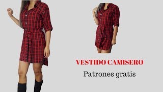 DIY Cómo hacer vestido camisero [upl. by Enylrac]