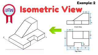 Isometric View  How to Construct an Isometric View of an Object [upl. by Conah]