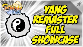 NEW YANG ELEMENT REWORK FULL SHOWCASE  YANG ELEMENT REMASTER  SHINDO LIFE  RELLGAMES [upl. by Leahciam775]