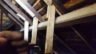 Repairing Broken Rafters And Removing Bowing [upl. by Mcleod]