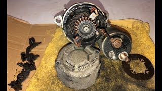 Renault Twingo Anlasser Reparieren Starter Repair TUTORIAL [upl. by Otreblasiul]