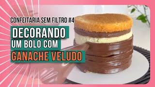 Conf sem filtro04 Tutorial de cobertura de bolo como cobrir um bolo de forma perfeita com ganache [upl. by Maggie]