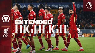 Extended Highlights Reds Go Top In Premier League  Wolves 12 Liverpool [upl. by Petr]