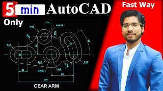 AutoCAD 2D FASTEST  MECHANICAL DRAWING  BEST METHOD  TUTORIAL [upl. by Sergius]